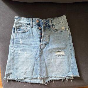 Denim Mini Skirt